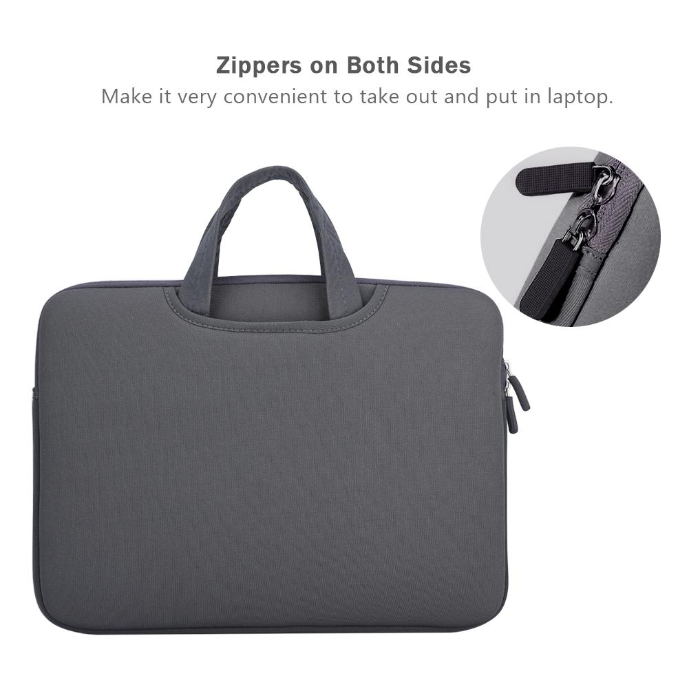 13in Notebook Case Anti collision Full 3 interlayer Laptop Bag Sleeve Case Black
