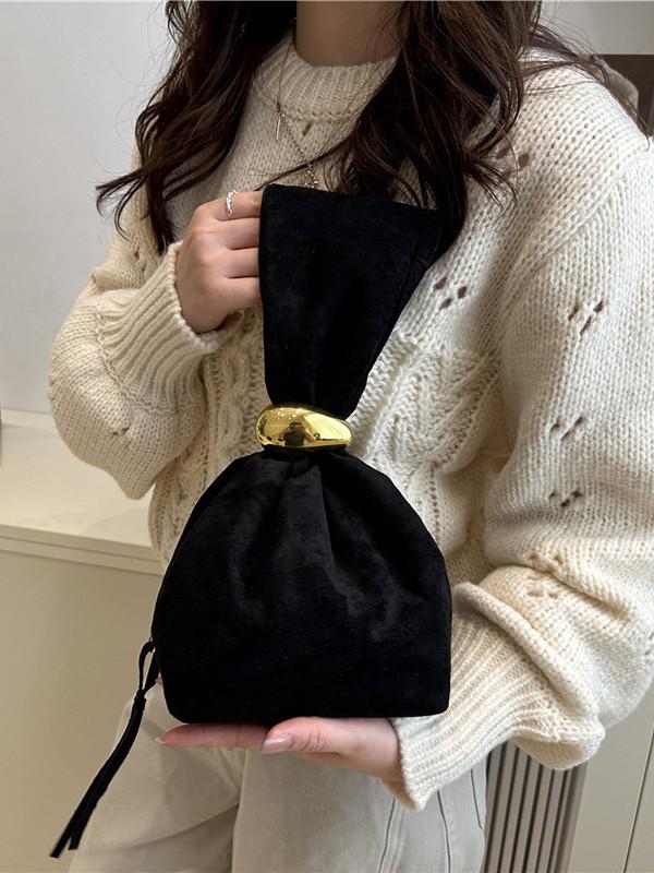 Niche Women's 2025 Trendy Autumn/Winter Retro High-End Bucket Bag