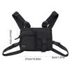 Large Capacity Double Shoulder Chest Bag Zipper Message Crossbody Pouch Men' S Vest Bag  Daily