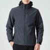 Jaqueta Masculina de Alto Desempenho Impermeável e à Prova de Vento - Capa de Chuva Respirável, Leve com Capuz Removível para Caminhada, Escalada & Atividades ao Ar Livre