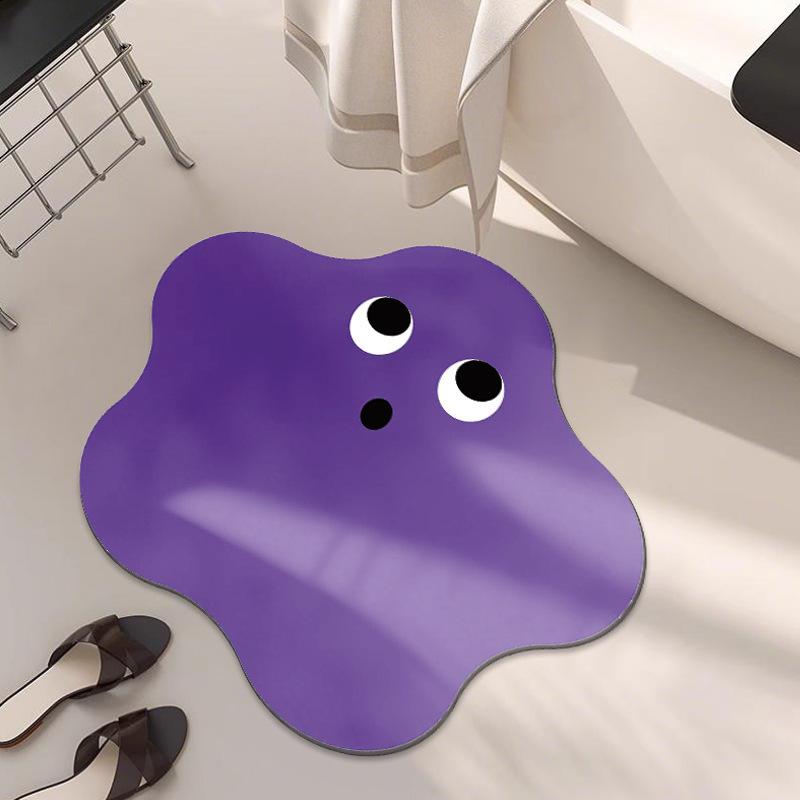 Creative Cartoon Special-Shaped Floor Mat Bathroom Water-Absorbing Quick-Drying Floor Mat Toilet Dirt-Resistant And Easy-To-Take-Care Floor Mat