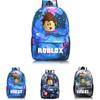 Roblox Pattern Kids Schoolbag Backpack With Starry Background And Large Capacity
