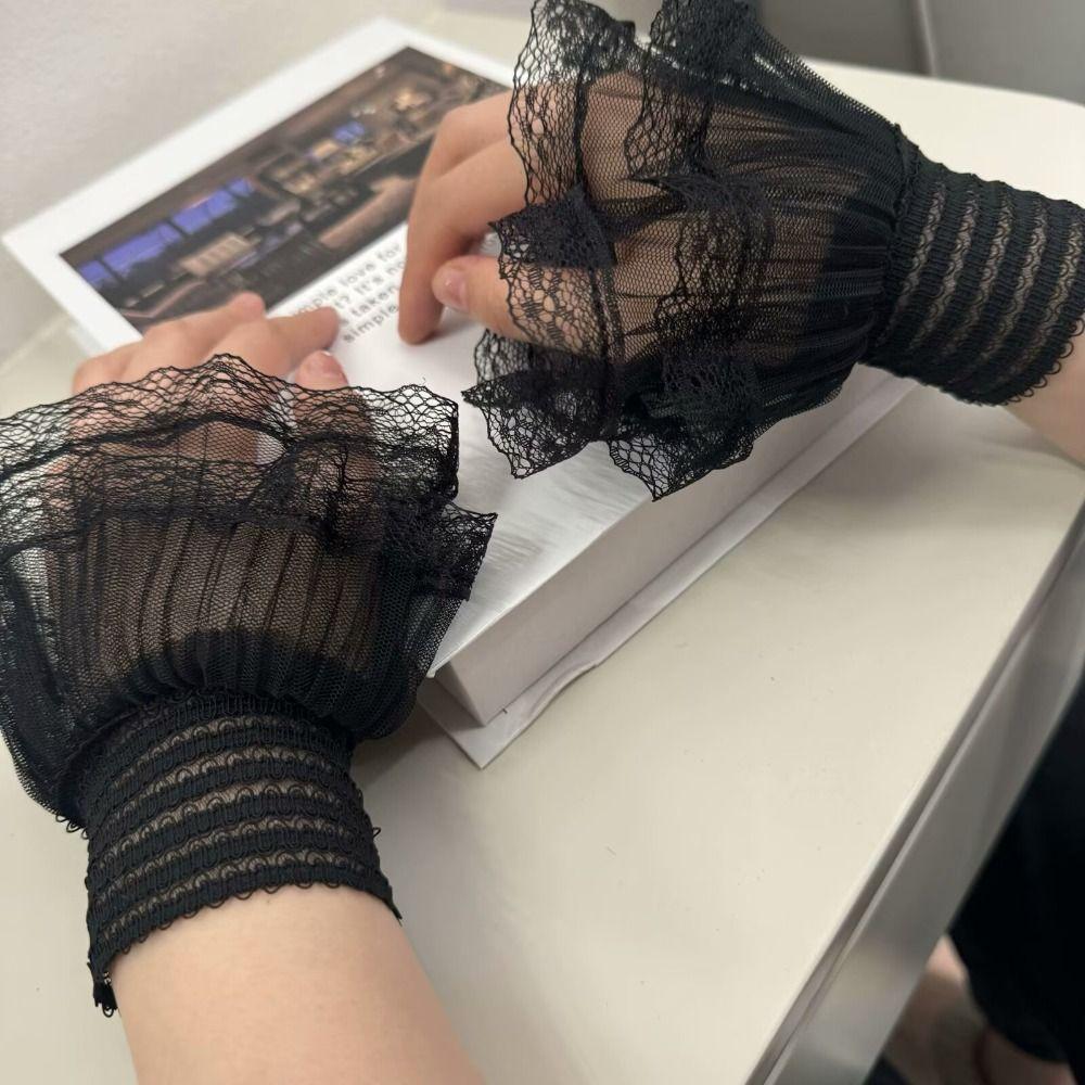 Abnehmbare falsche Manschette Mehrlagige Rüschen-Spitzenmanschette Neue Pullovermanschetten