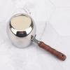 304 Stainless Steel Latte Art Pitcher with Wooden Handle