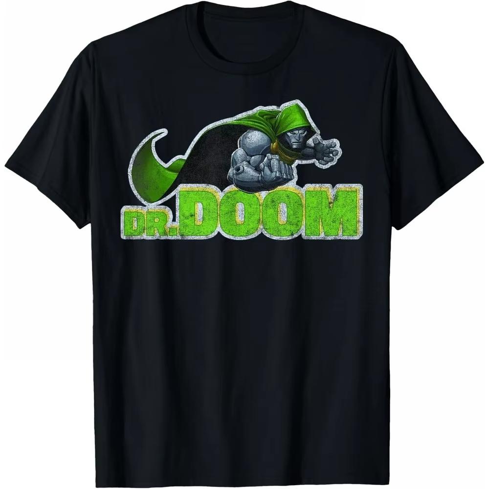 

Doctor Doom Marvel TShirt Unisex Short Sleeve Villain Style Cotton Classic Fit Crew Neck Collection Top for Adult Collectors S
