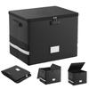 Fireproof Vinyl Record Storage Box Lockable Record Storage Box Foldable Storage Box With Lid And Handle For Collecting Albums