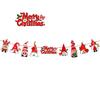 Paper Christmas Garland Banner Xmas Party Decor Cartoon Hanging Flag 3m