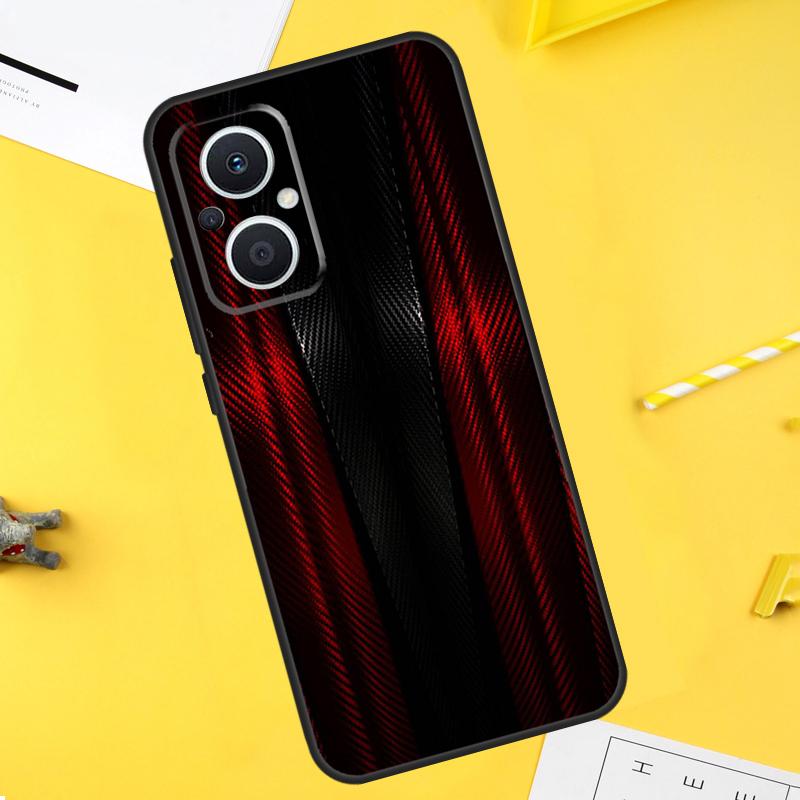 Car Carbon Fibre Pattern For OPPO Reno 7 8 Lite 8T 14F 13F 11F 12F 10 11 12 13 14 Pro OPPO Find X5 X6 X8 X9 Pro Case