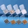 Transparent Plastic Box, Packaging Box, Female Jewelry Portable Handheld Diy Handmade Material Desktop Storage Set Box