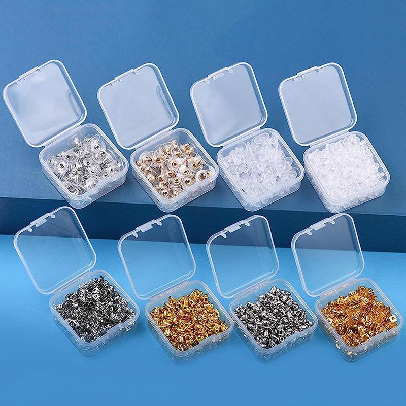 Transparent Plastic Box, Packaging Box, Female Jewelry Portable Handheld Diy Handmade Material Desktop Storage Set Box