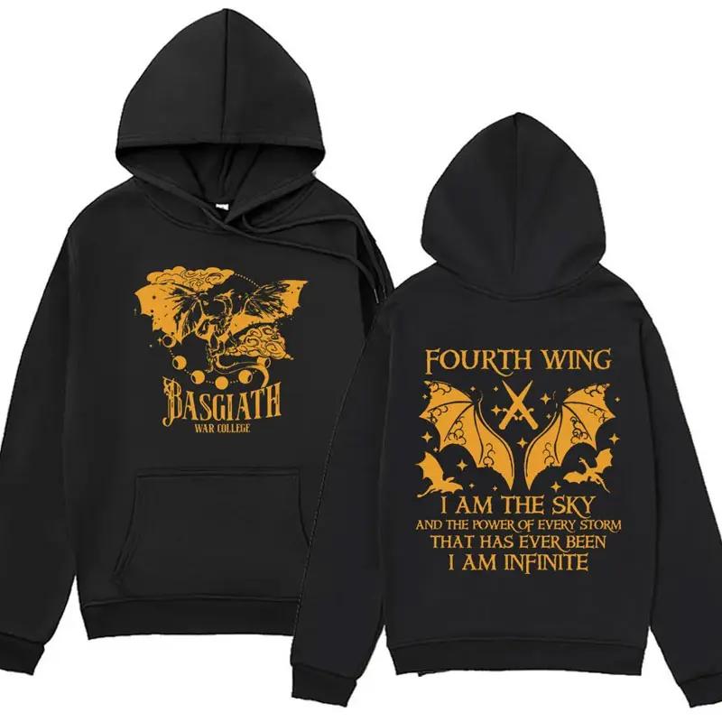 Xaden Riorson House Hoodies Iron Flame Dragon Rider Fourth Wing Emblem Sweatshirt Basgiath War Men Fashion Oversized Hoodie