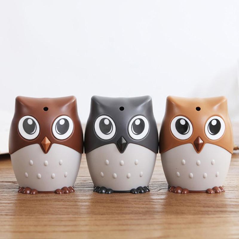 Cute Cartoon Owl Toothpick Holder Desktop Automatic Toothpick Dispenser Tooth Pick Container Family Bar Accessories