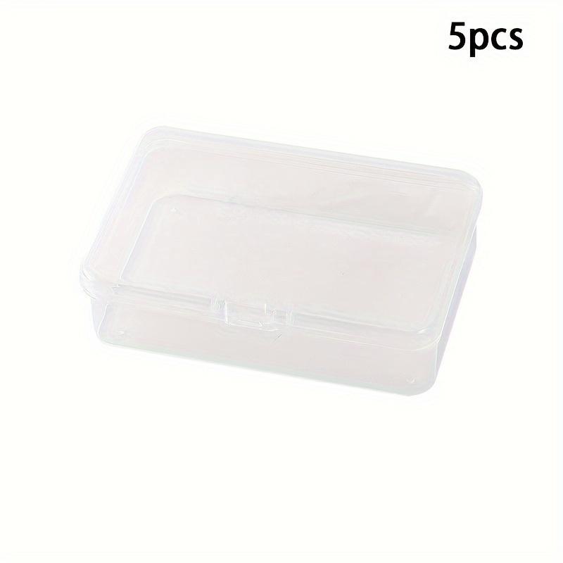 

10/5pcs Transparent Card Storage Boxes with Lids - Dustproof Ideal for Sports & Outdoor Cards Coins and Idol/Anime Collectibles