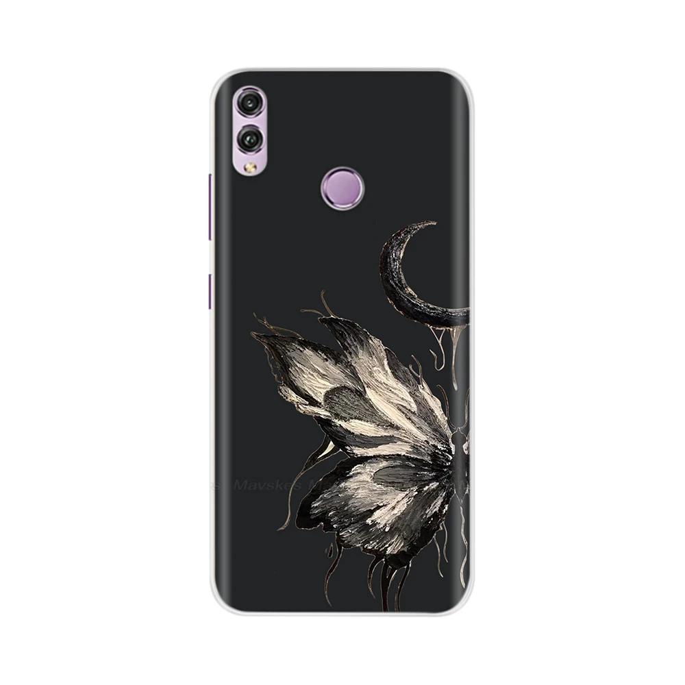 Für Honor 8X Hülle Mode Klare Bunte Weiche Handy-Rückabdeckung Für Huawei Honor 8X Silikon Funda Stoßfänger Schalen für Honor 8X