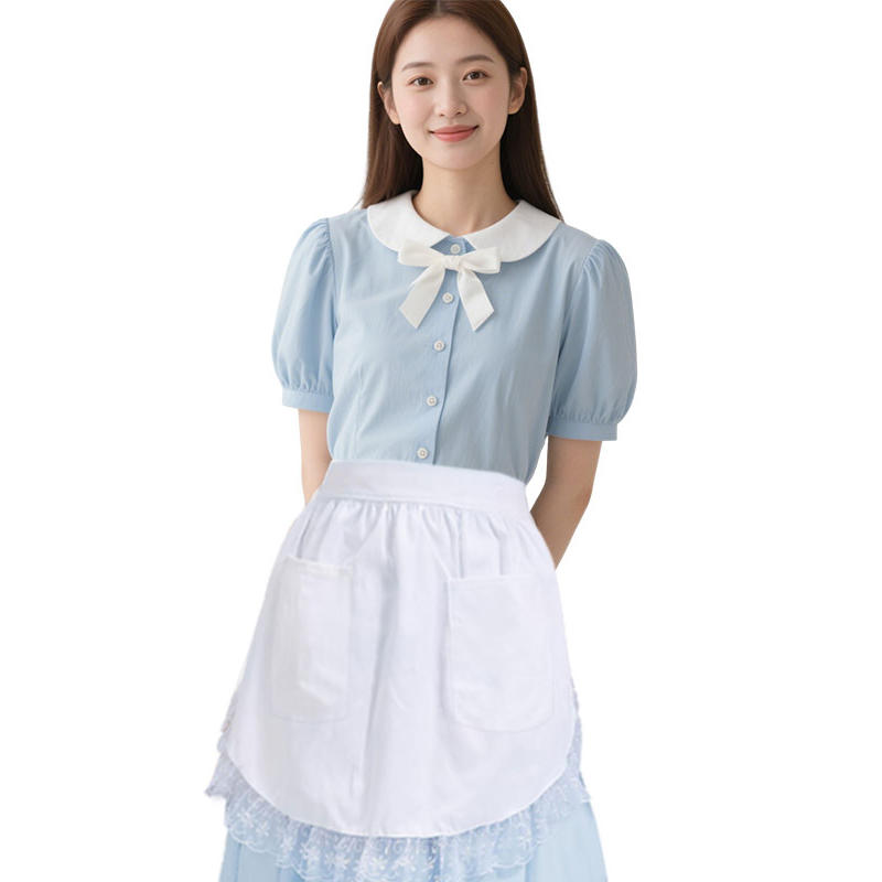 Girls Cosplay Waist Apron Costume Cooking Aprons Maid Waist Apron Women Kitchen Party for Cooking Baking Serving