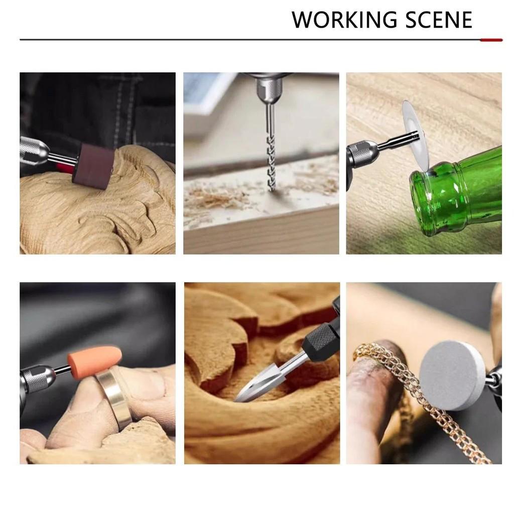 6 Variable Speed Grinding Polishing Electric Drill Carving Machine Cordless Electric Engraver Portable  Mini Rotary Tool