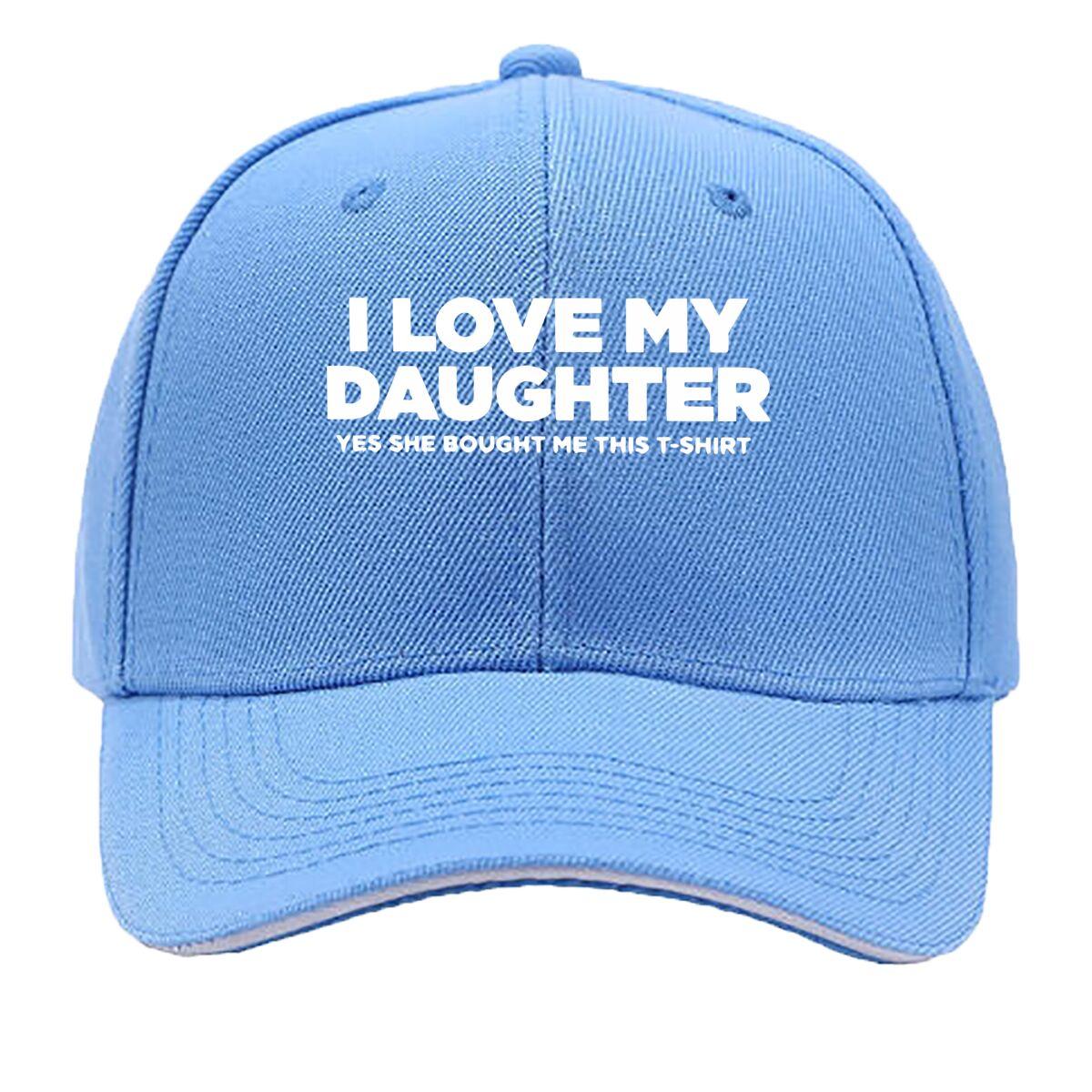 

Love Daughter Speaks Warmth Hip Hop hat Fashion Outdoor Sports Sandwich Baseball Cap One Size светло-синий