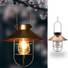With Handle Iron Hanging Lamp Hanging Style Landscape Light Vintage Tungsten Filament Lamp  Outdoor