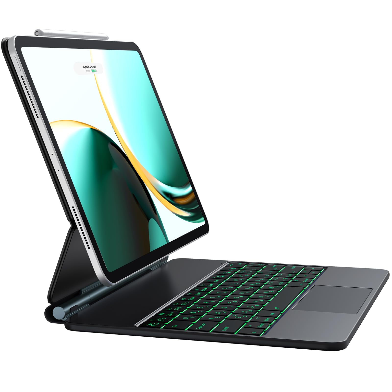 CHESONA Magic iPad Air Keyboard with Magic Bluetooth Hover Stand Wireless Keyboard for iPad 6th Generation Generation Generation Generation Black