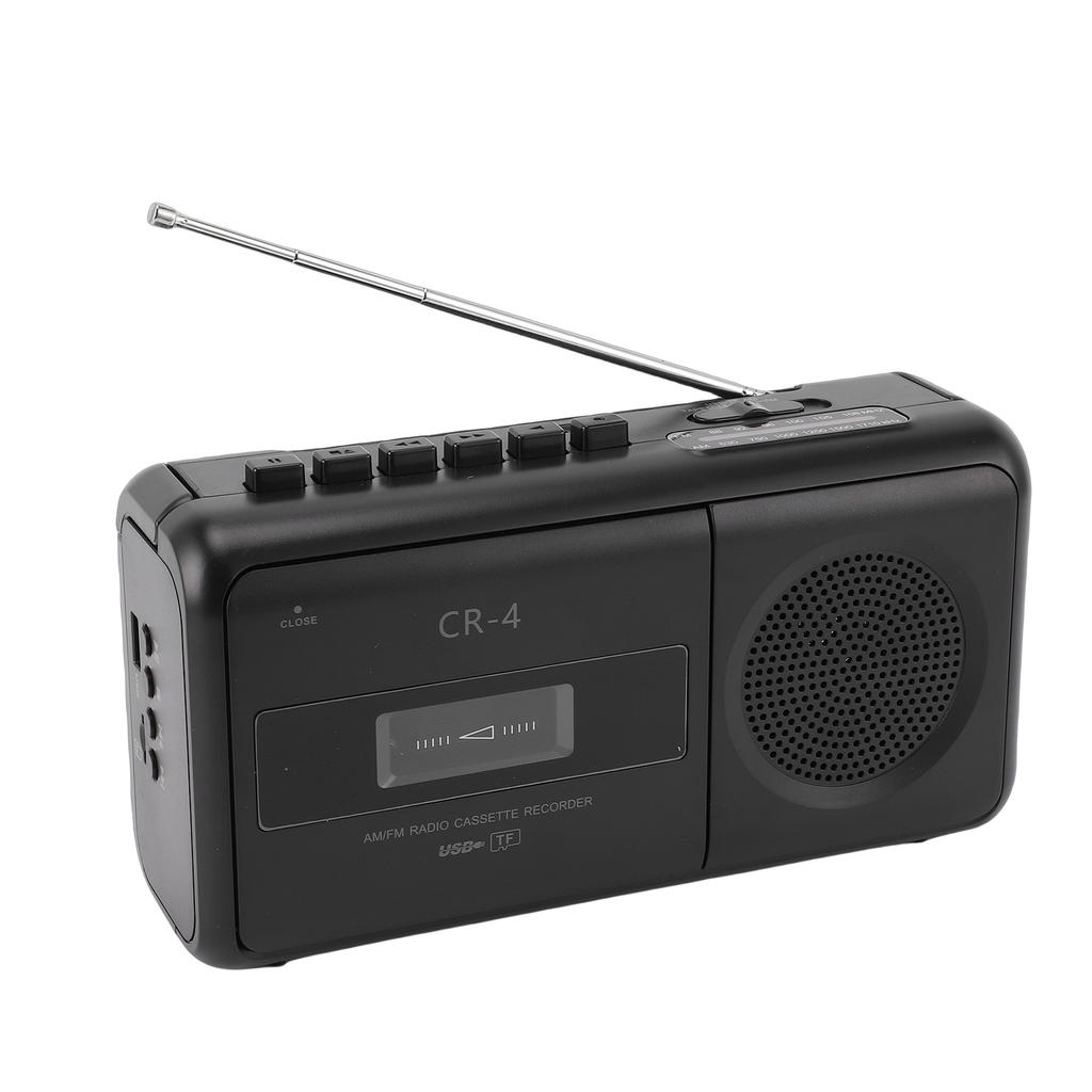 Cassette Tape Recorder Voice Recording Battery Operated MP3 To Cassette Converter Built in Speaker Mic Headphone Jack