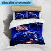 3PCS Inter Milan Star Lautaro Bedding Set,Including 1pc Duvet Cover And 2pcs Pillowcases Perfect for Bedroom, Dormitory, Fan Christmas Gift