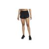 Solid Color Logo Elastic Waist Straight-Leg Shorts Women Bottoms Black DD5935-010