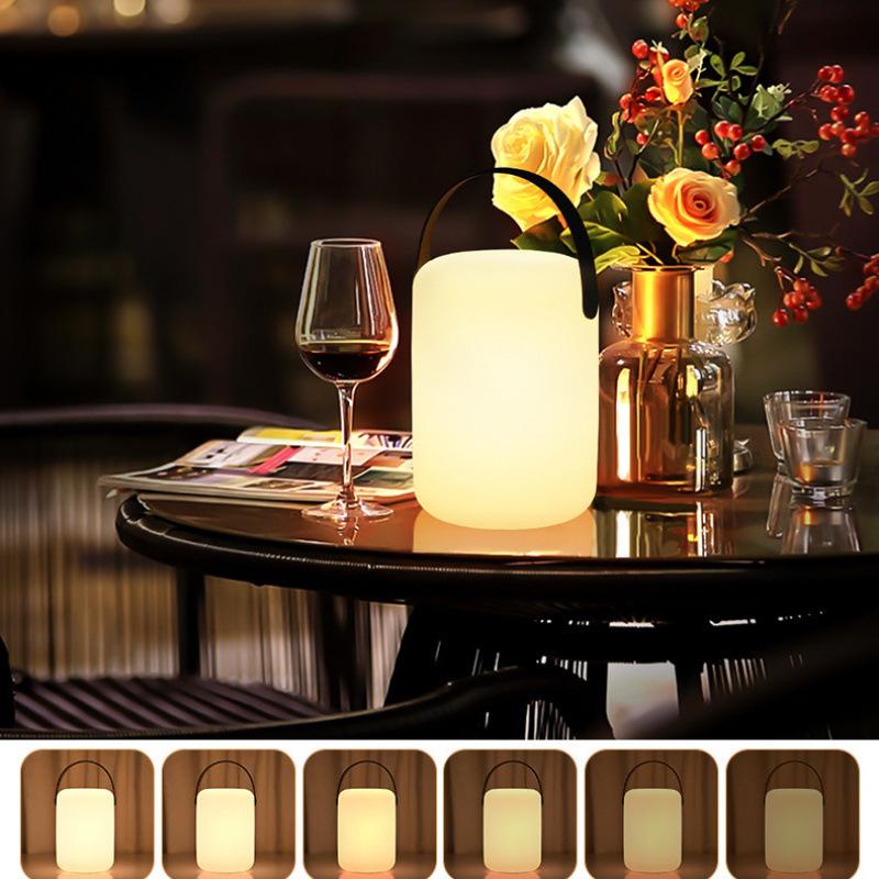 Portable Multicolor LED Table Lamp for Outdoor, Bar, Restaurant, Hotel, and Indoor Night Use