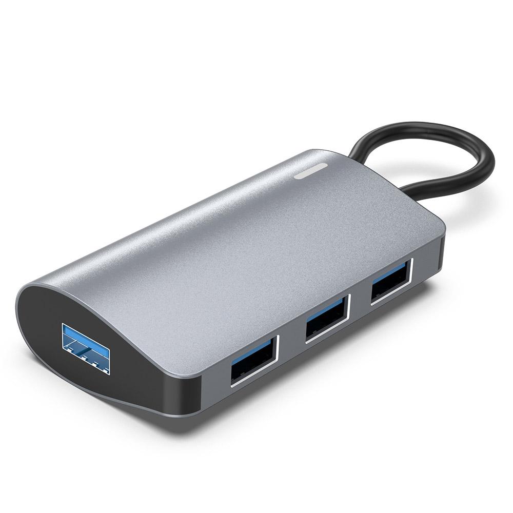 

2395-0430 USB-C Hub with 4 USB 3.0 Ports 5Gbps Data Transfer Aluminum Alloy Docking Station A