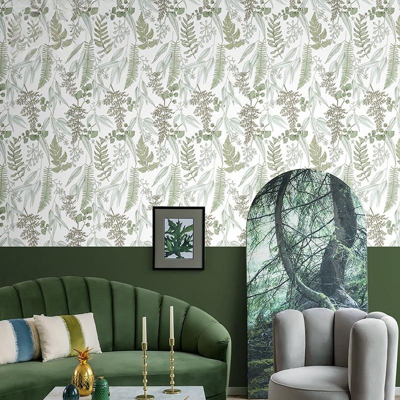 Klebefolie für die Wand - Wasserdichte PVC-Blumenmuster, Verdickte Selbstklebende Heimdekoration, Hintergrund für Schlafzimmerabtrennung