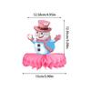 New Style, Christmas Theme, Cartoon, Pink Blue, Snowflake Snowman, Desktop Honeycomb Ornament, Party Decoration Supplies