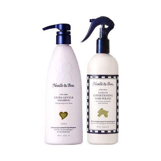 Noodle & Boo Large Capacity Extra Gentle Shampoo + Hair Polish 2-piece Set