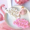 DL New Happy Birthday Silicone Fondant Cake Decorating Mold Chocolate Baking Mould