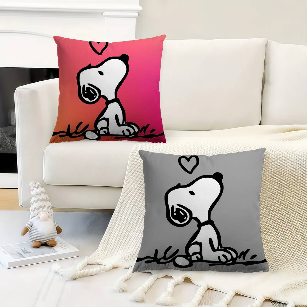 Love Heart Snoopy 4545cm Cushion Cover Pillow Cover Decor Pillowcase Home Pillowcase For Couch Pillow