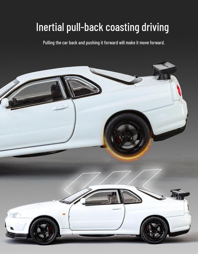 Golden Cube 1/32 Nissan GTR Skyline Alloy Model Car Ornament Toy