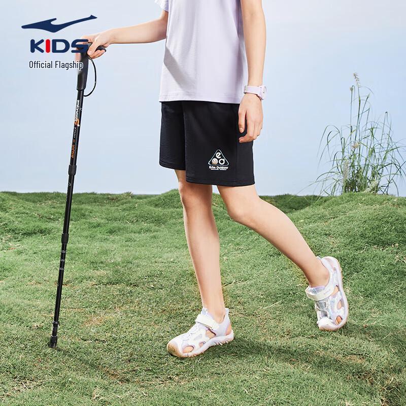 ERKE Kids Unisex Summer Sports Knit Five-Point Pants
