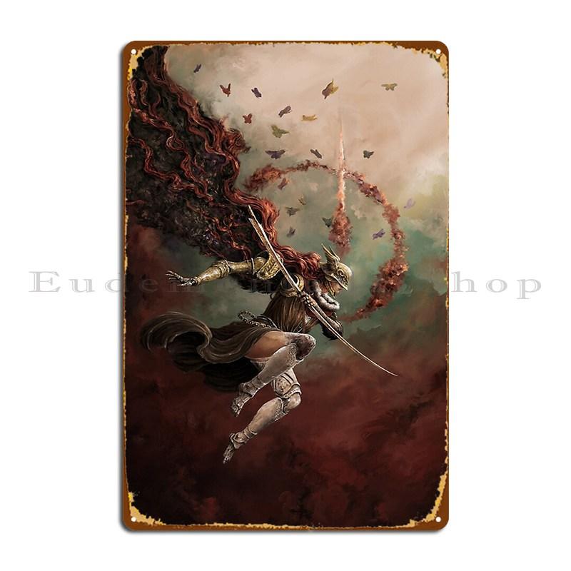 Malenia La Séparée Panneau Métallique Fer Mur Grotte Pub Peinture Murale Club Bar Peinture Murale Panneau en Étain Affiche