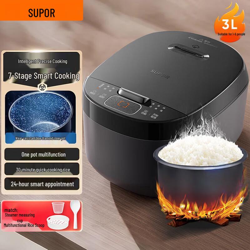 SUPOR 3L Smart Rice Cooker CN plug (adapter included)