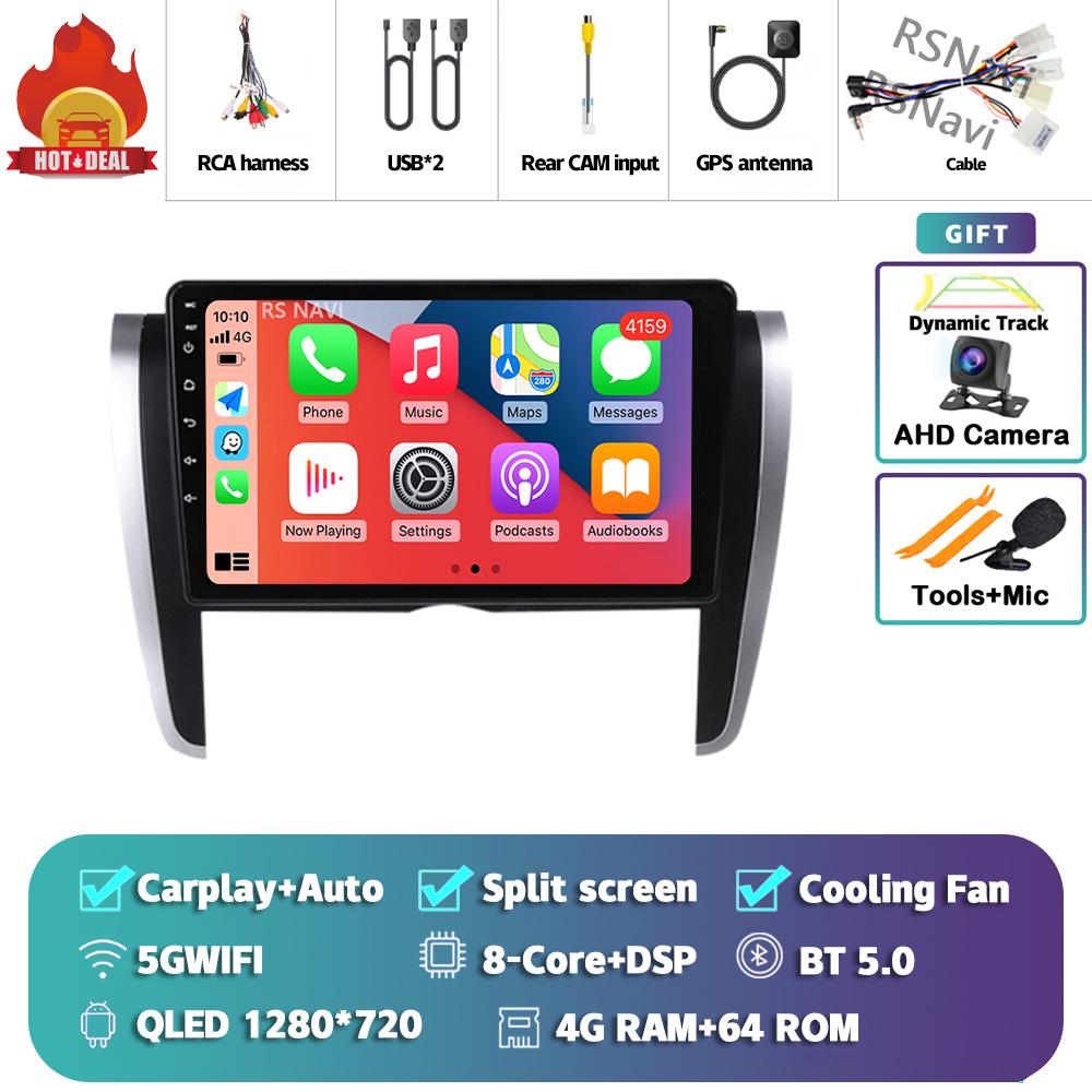 Android 14 Carplay Auto For Toyota Allion 2007 - 2020 Car Radio 4G+WIFI Player Multimedia Stereo Navigation Video GPS Head Unit