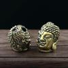 Brass Half Devil Half Buddha Face Knife Bead Diy Umbrella Rope Edc Paracord Bracelet Accessories Woven Lanyard Pendant Religious