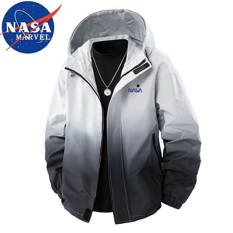 

NASA MARVEL Men s Hooded Gradient Jacket L