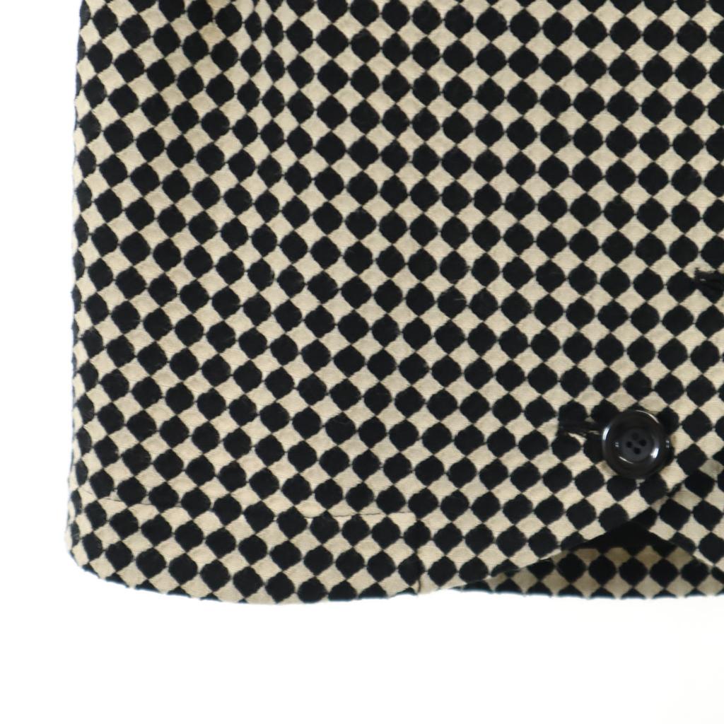 LIMI Feu Made In Japan Houndstooth Pattern Midi Skirt S Black Etc Women Used