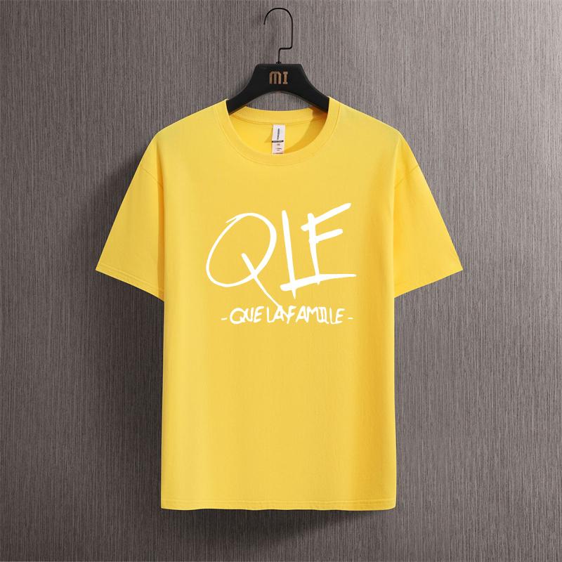 Man Cotton T Shirt Personnalise Chanteur Qlf Que La Famille Chanson Musique N007 Printed T-shirt Woman Vintage Shirts