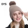 3 Pcs/Set Women Winter Hat Scarf Gloves Set Thick Knitted Ear Protection Cap Gloves Elastic Windproof Winter Outdoor Cycling Dome Beanie Neck Wrap