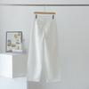 2025 Women's Cotton Stretch Denim Straight-Leg Jeans: Slimming & Versatile Casual Wide-Leg Pants