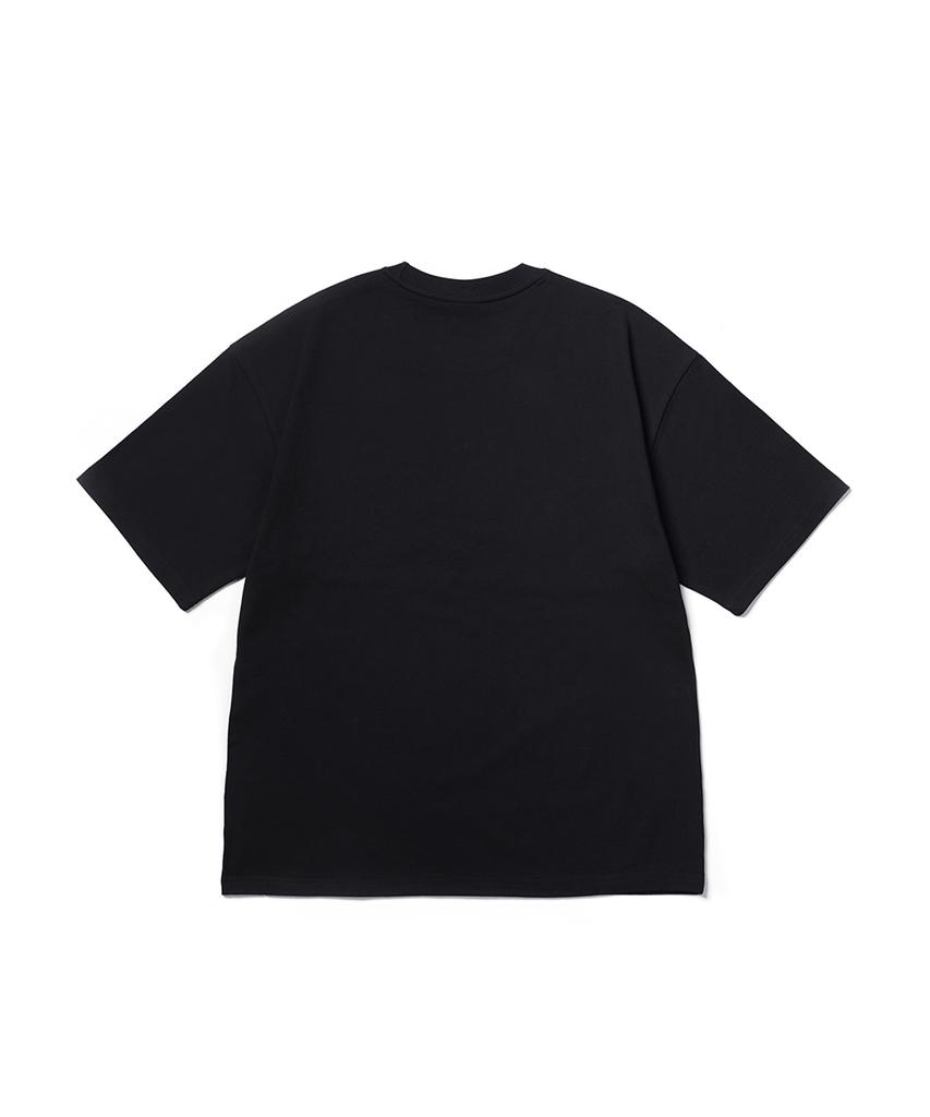 GAKKAI UNIONS Cutoff Stitch Short Sleeve T-Shirt Black