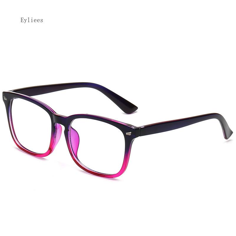 

Fashion unisex Anti blue light Square plain glasses full frame glasses for men and women radiation protection Optical glasses