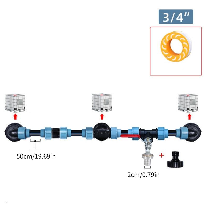 IBC Tank Vertical Stacking Connection set Weatherproof Design Outdoor Use weight  flows Systems for IBC Containers