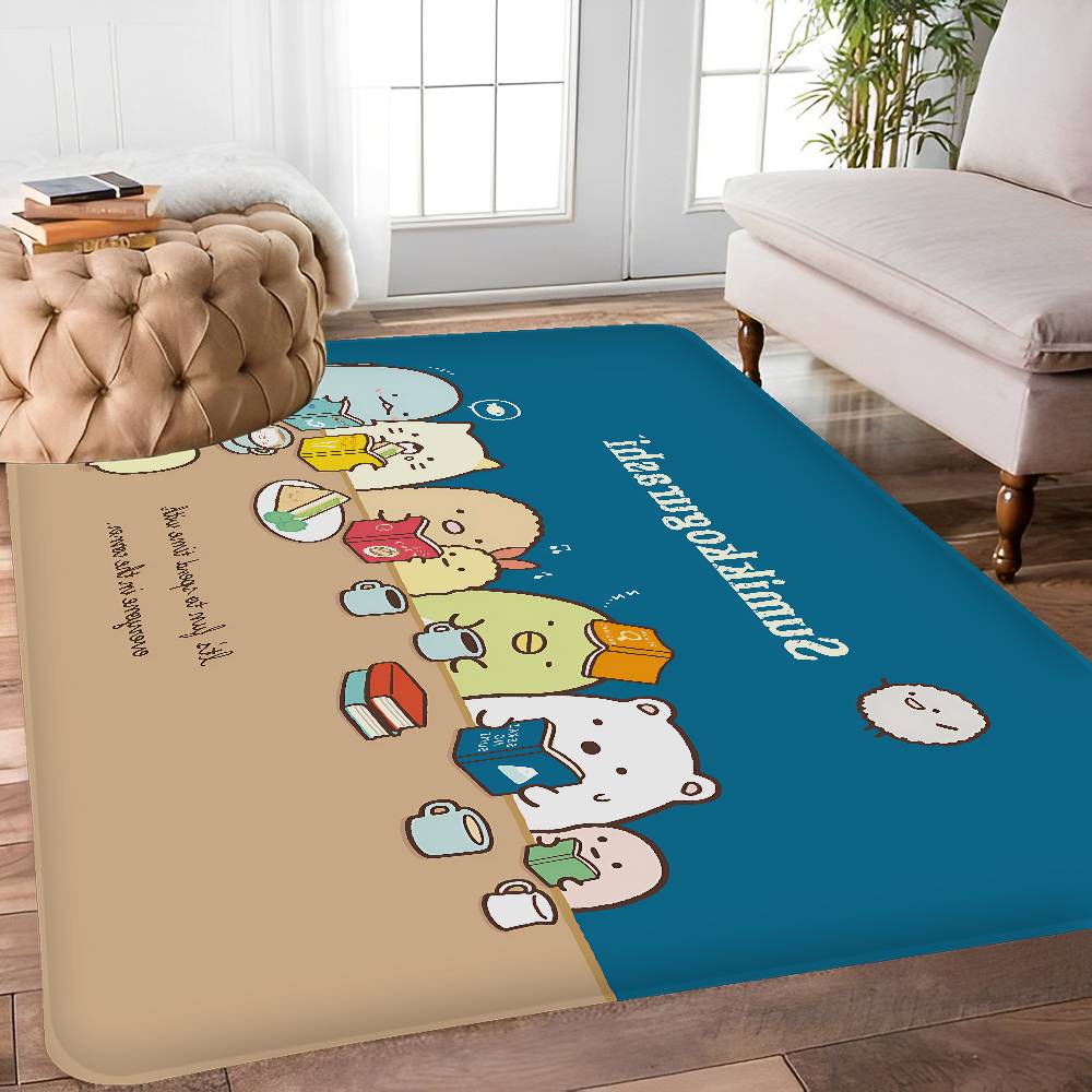 Cartoon Pink Sumikko Gurashi Door Mat Nordic Style Bedroom Living Room Doormat Home Balcony Anti-Slip Alfombra