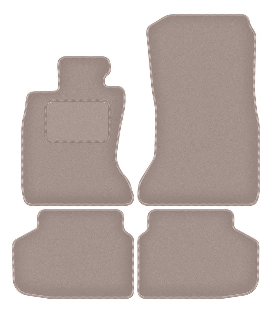 Beige Velour Floor Mats For: BMW 7 F01 xDrive (2008-2015)