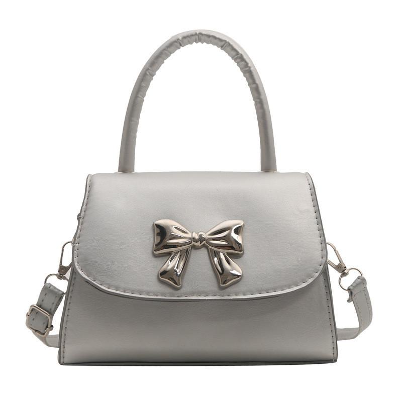 Elegant Versatile Handheld Square Bag For Women Fashionable Bowknot Shoulder Bag